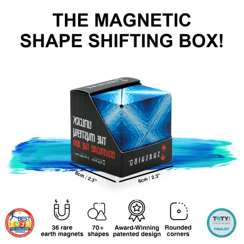 Shashibo DODECA Magnetic Puzzle Cube, Blue Planet image 2