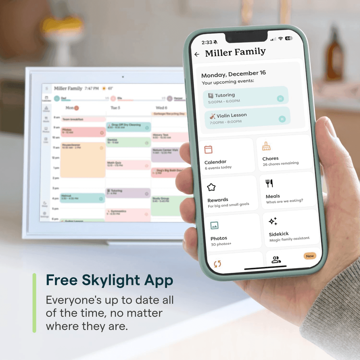 Skylight 15-Inch Smart Digital Family Calendar & Chore Chart image 5