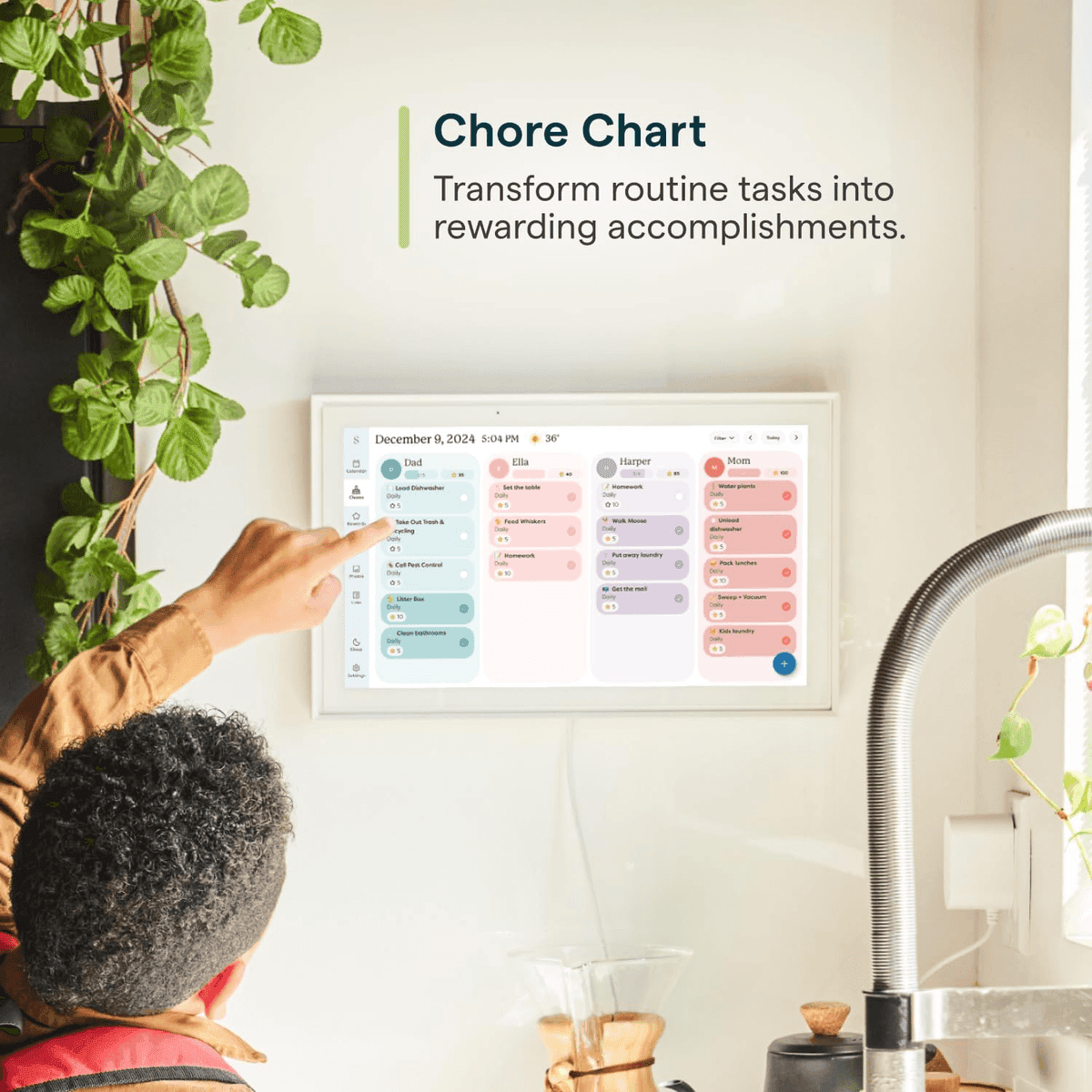 Skylight 15-Inch Smart Digital Family Calendar & Chore Chart image 4
