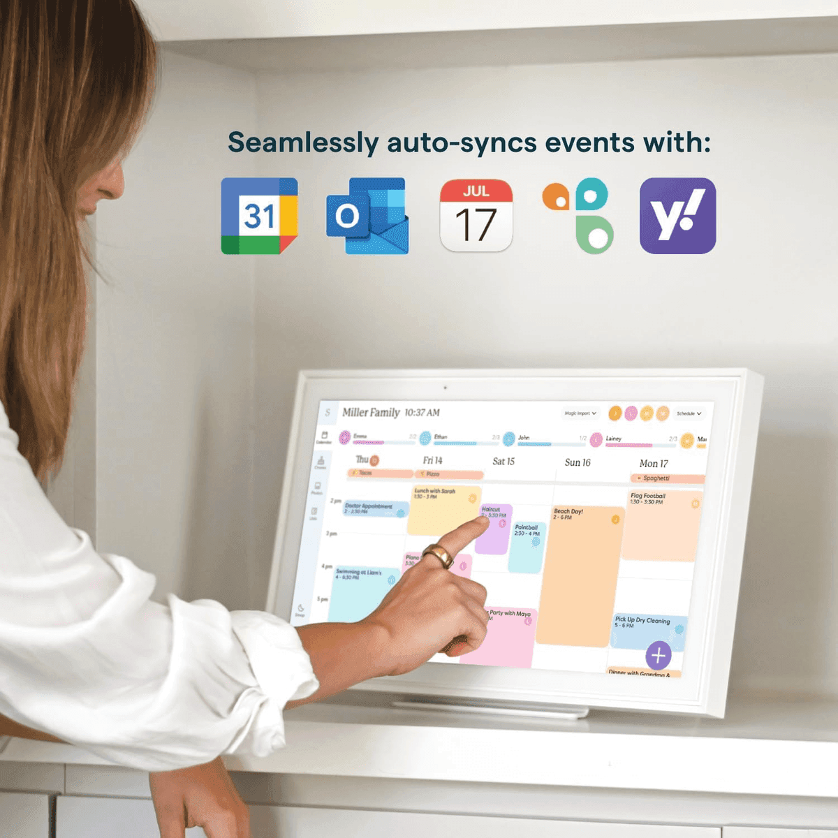 Skylight 15-Inch Smart Digital Family Calendar & Chore Chart image 2
