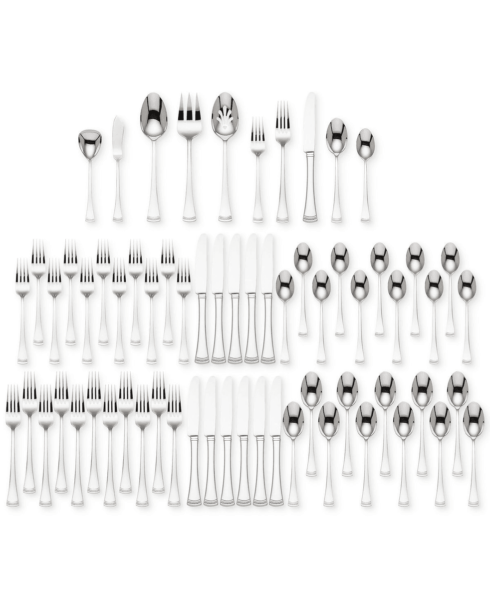 Lenox Portola 65-Piece Flatware Set, Service for 12