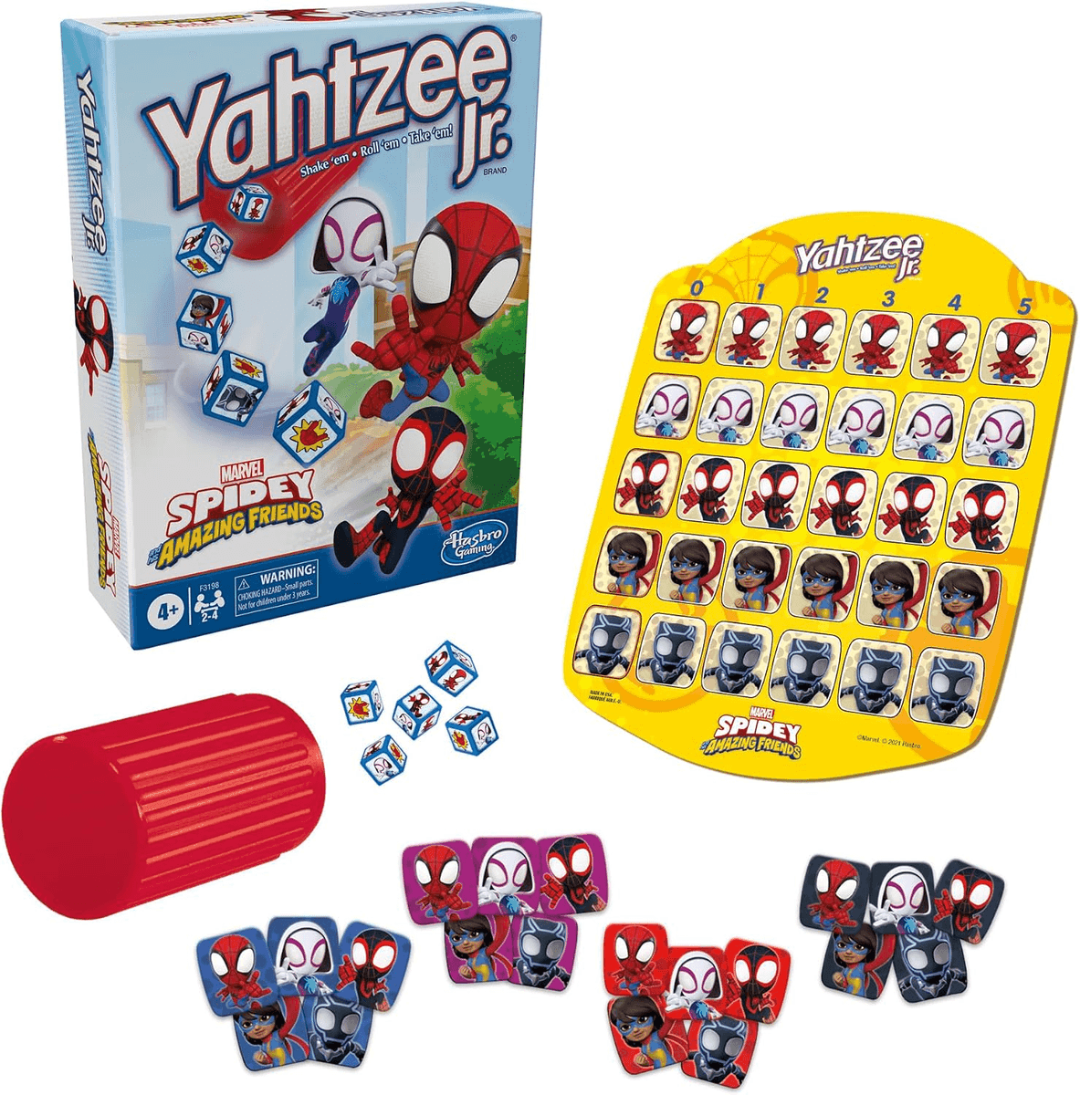 Hasbro Spidey and His Amazing Friends Yahtzee Jr. Game image 2