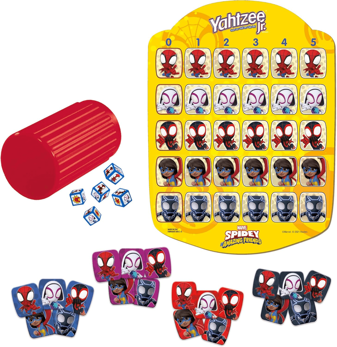 Hasbro Spidey and His Amazing Friends Yahtzee Jr. Game image 3