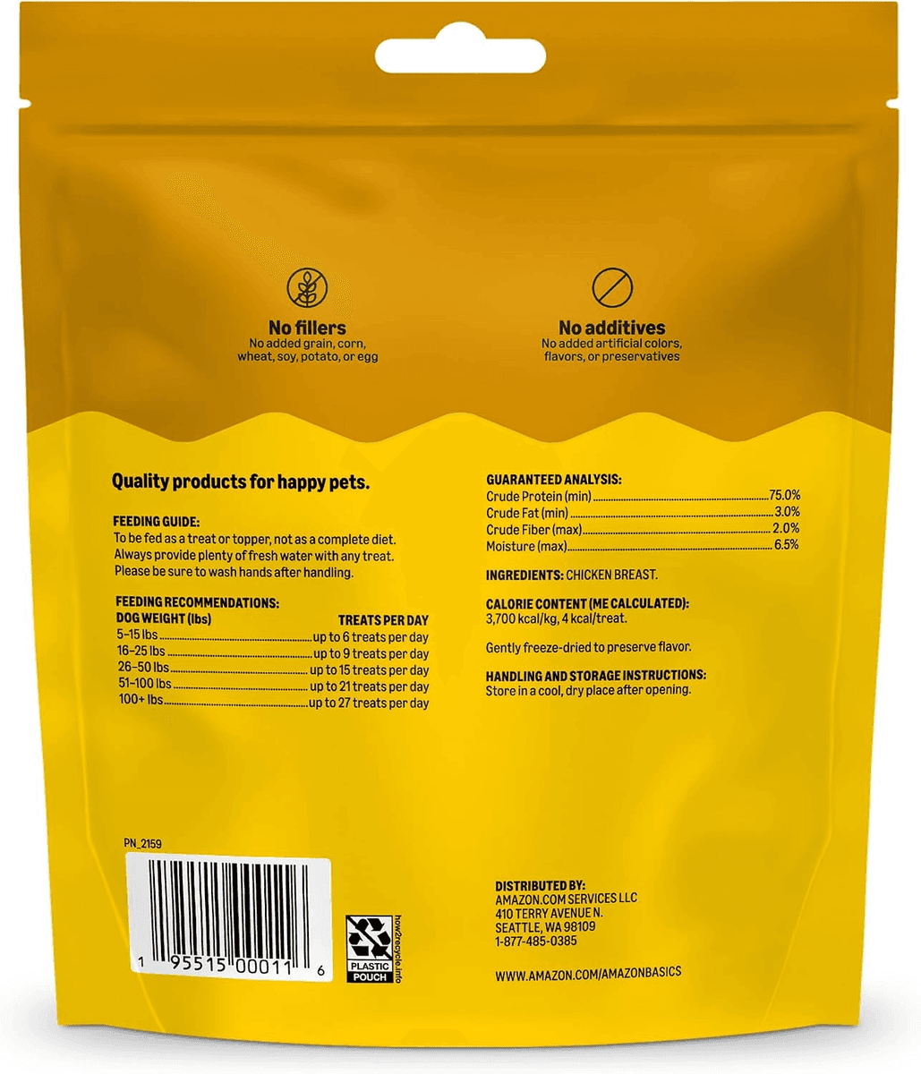 Amazon Basics Freeze-Dried Chicken Breast Dog Treats - 3 Oz image 5