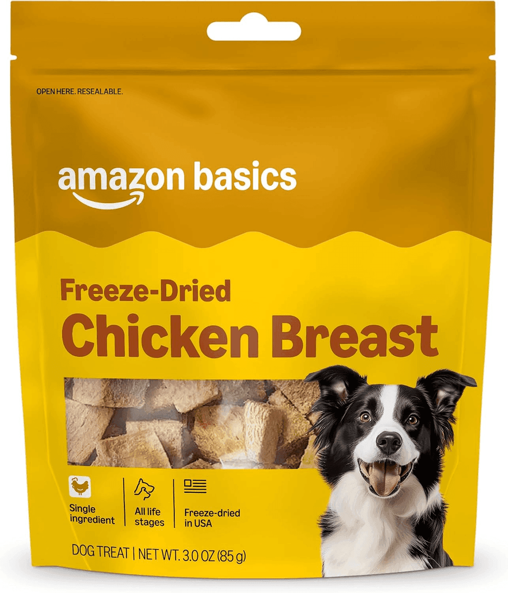 Amazon Basics Freeze-Dried Chicken Breast Dog Treats - 3 Oz