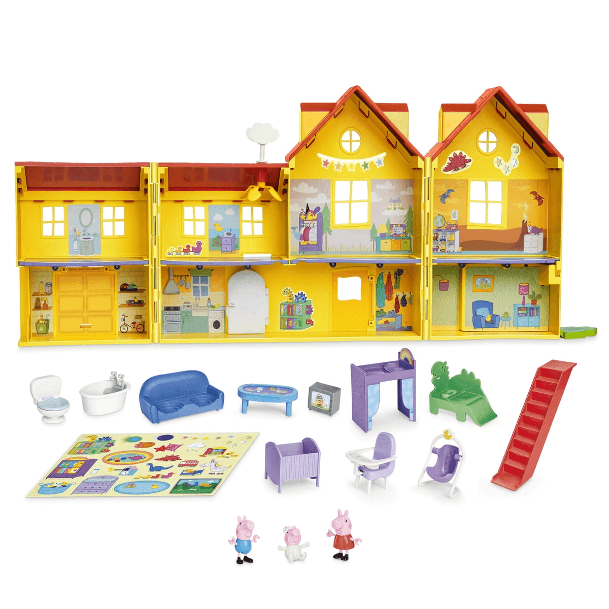 Peppa Pig Big Family House Playset with 3 Figures and 11 Accessories