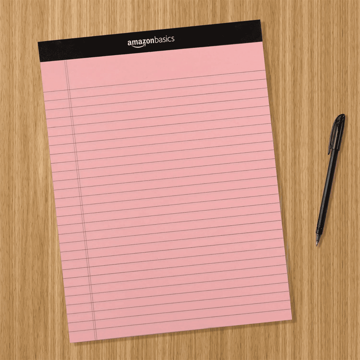 Amazon Basics Wide-Ruled Pastel Writing Pads - 6 Pack, 300 Sheets image 4