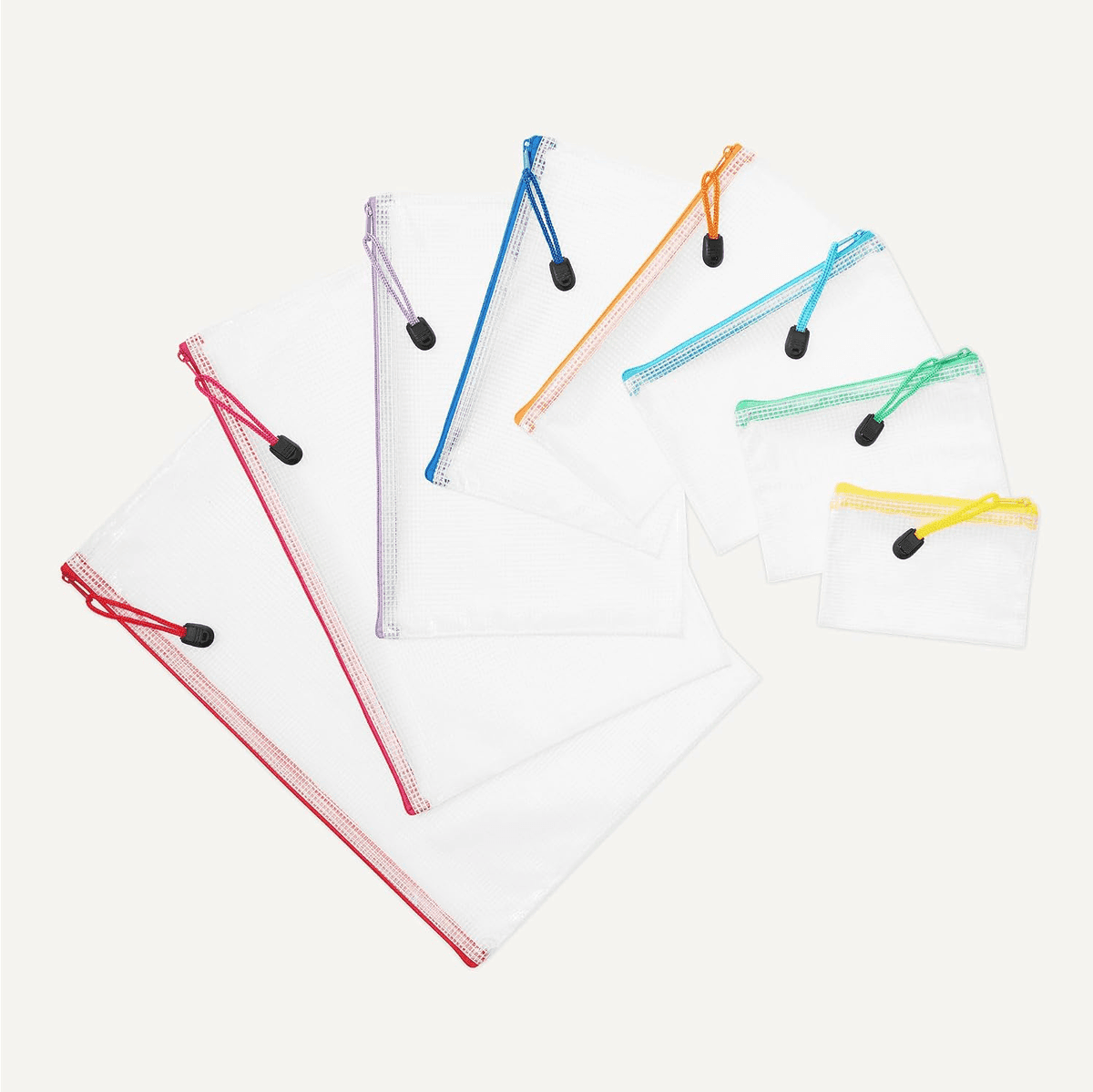 Amazon Basics Mesh Zipper Pouch Bags, 8 Sizes, 30-Pack image 4