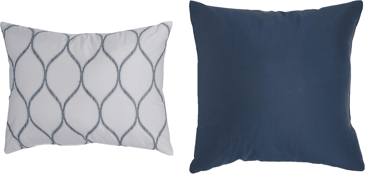 Amazon Basics 10-Piece Bed-in-a-Bag Comforter Set - Full/Queen, Sea Foam Medallion image 4