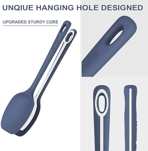 ChefAide 5-Piece Silicone Spatula Set - Neutral image 3