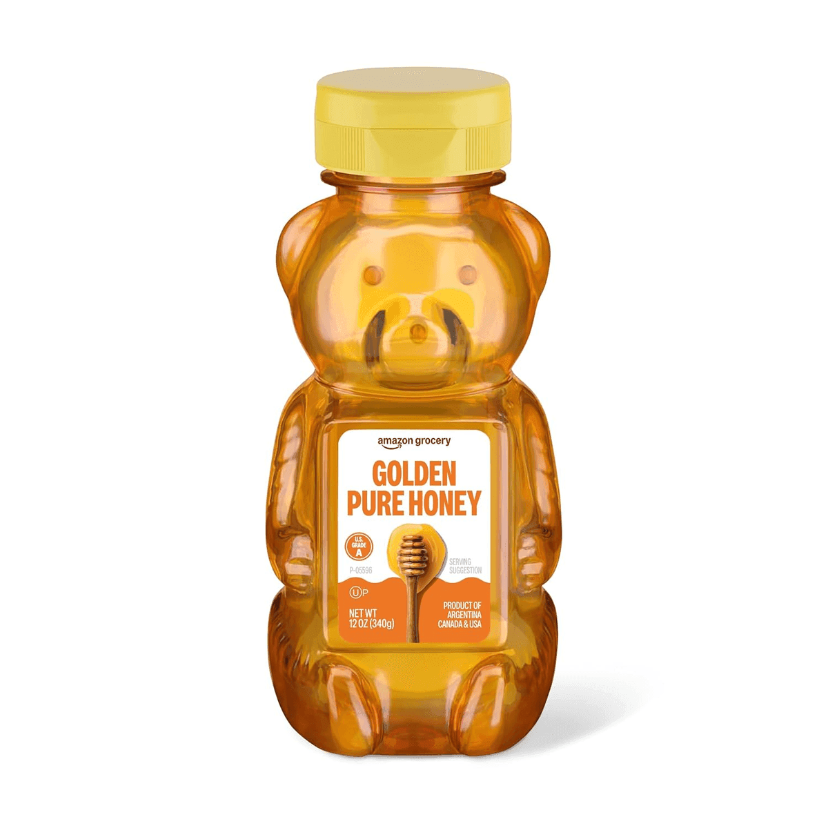 Amazon Grocery Golden Pure Honey, 12 Oz