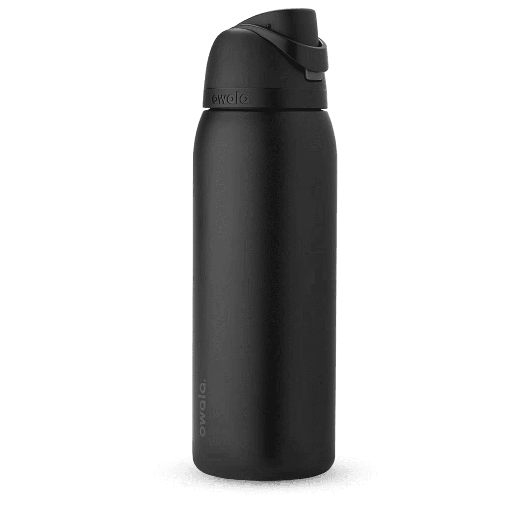 Owala FreeSip 40 oz Stainless Steel Water Bottle - Very, Very Dark