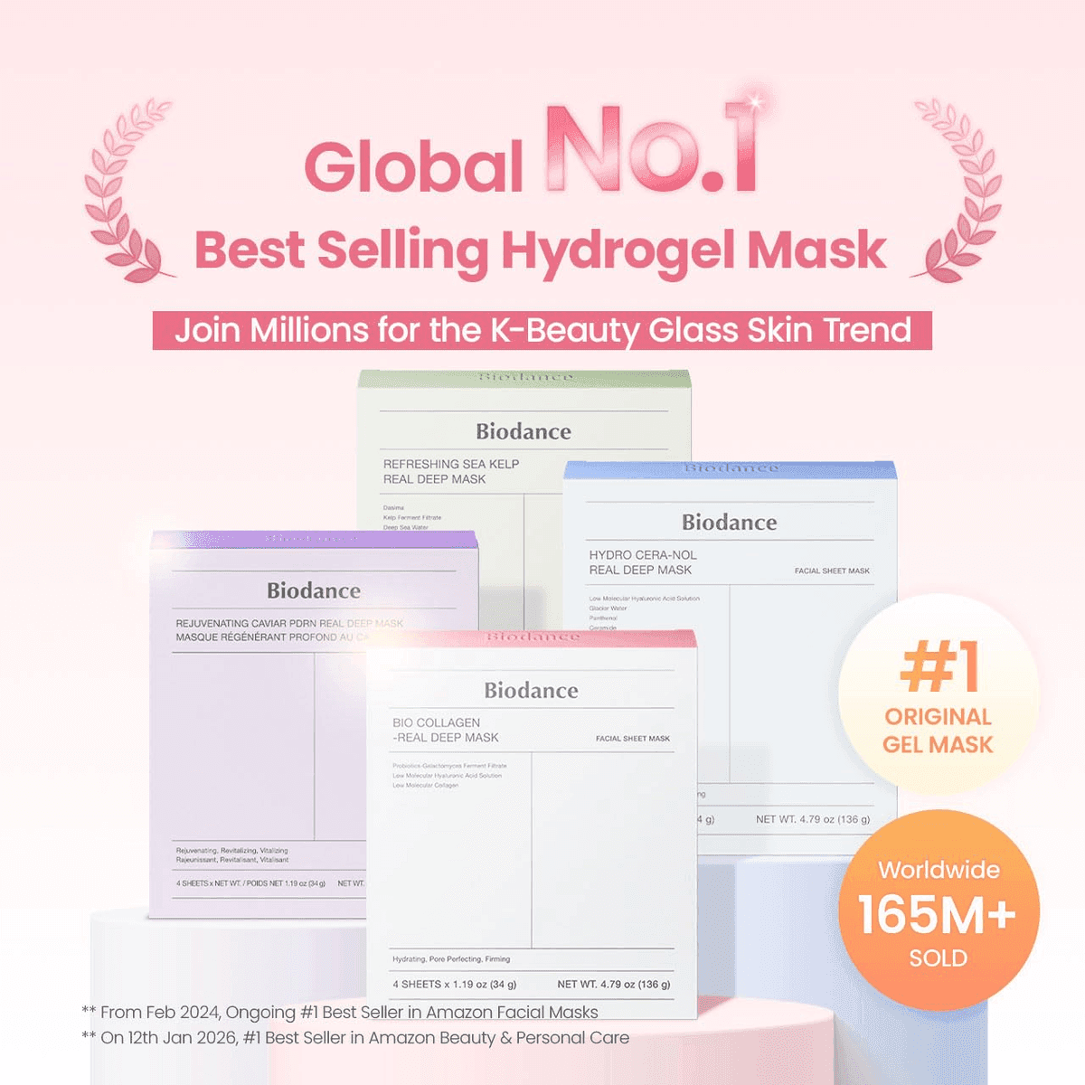 BIODANCE Bio-Collagen Real Deep Hydrogel Face Mask - 4 Pack image 2
