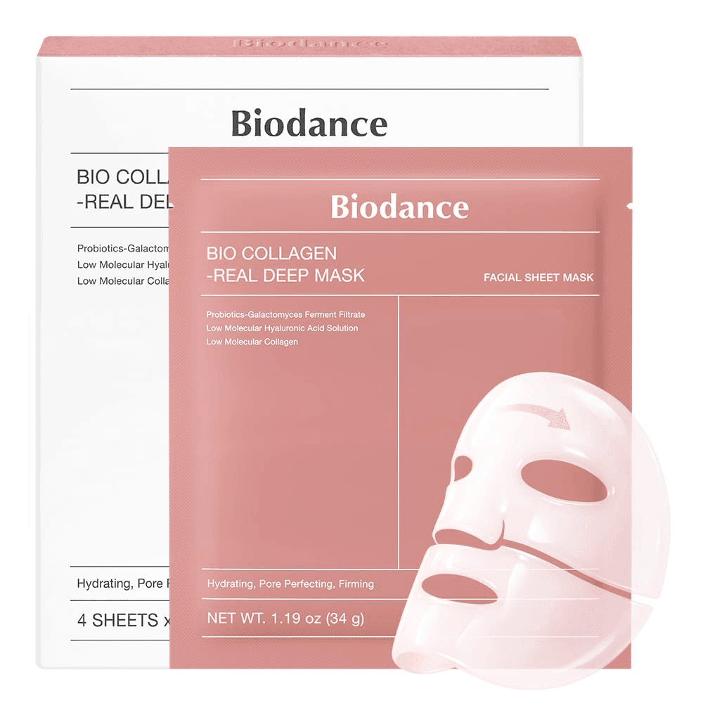 BIODANCE Bio-Collagen Real Deep Hydrogel Face Mask - 4 Pack