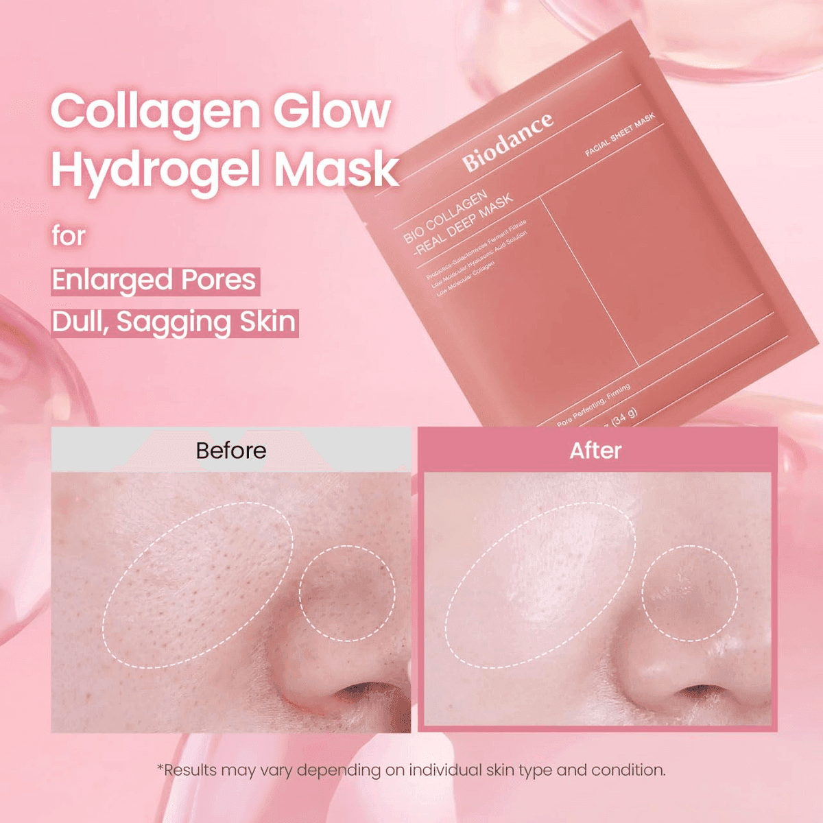 BIODANCE Bio-Collagen Real Deep Hydrogel Face Mask - 4 Pack image 3