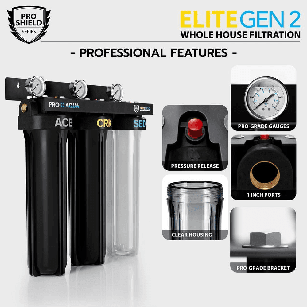 PRO+AQUA ELITE 3-Stage Whole-House Well Water Filtration System image 4
