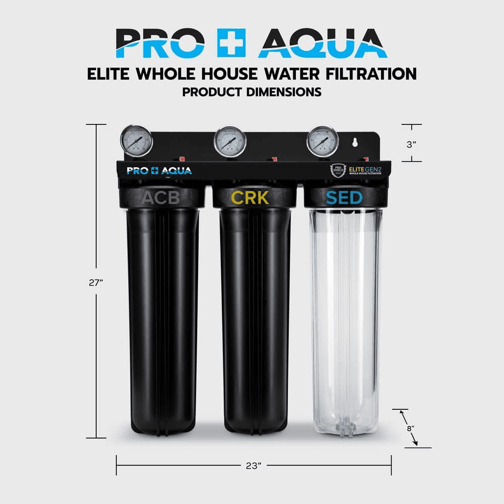 PRO+AQUA ELITE 3-Stage Whole-House Well Water Filtration System image 3