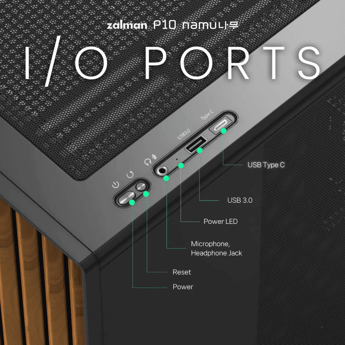 Zalman P10 NAMU mATX Mini-Tower PC Case - Black image 5