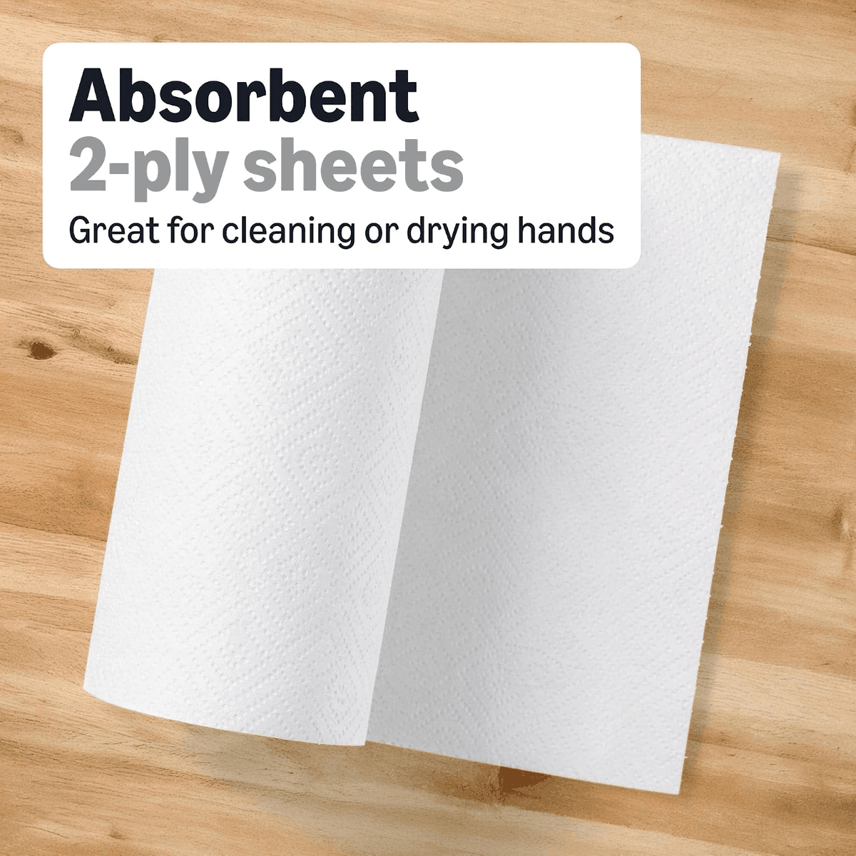 Amazon Basics 2-Ply Adapt-a-Size Paper Towels - 12 Rolls image 3