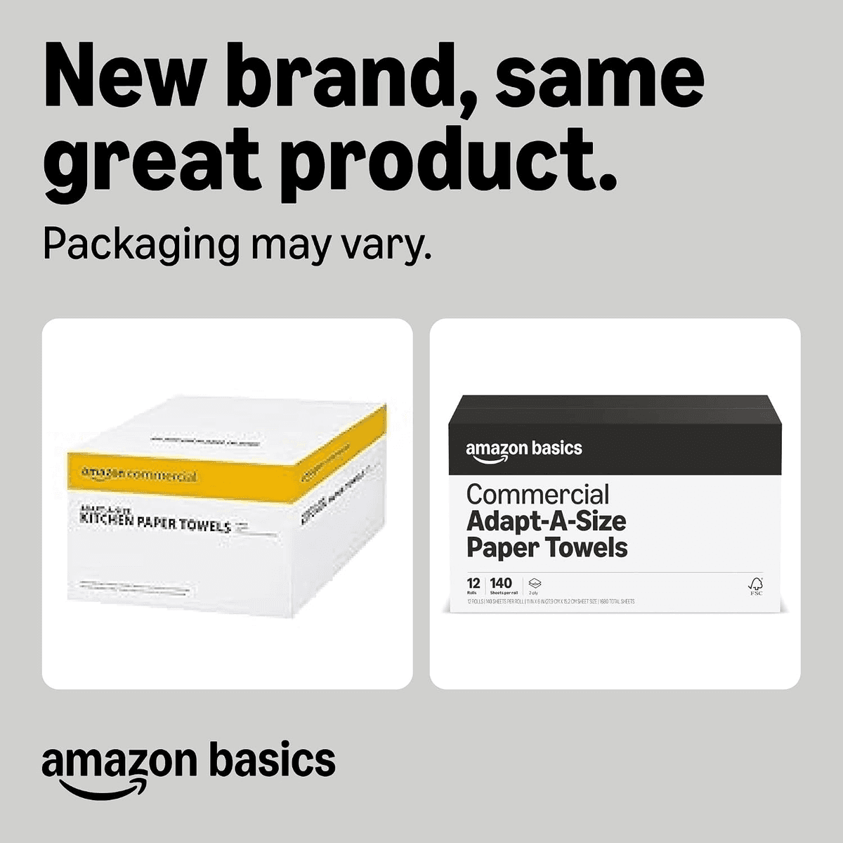 Amazon Basics 2-Ply Adapt-a-Size Paper Towels - 12 Rolls image 2