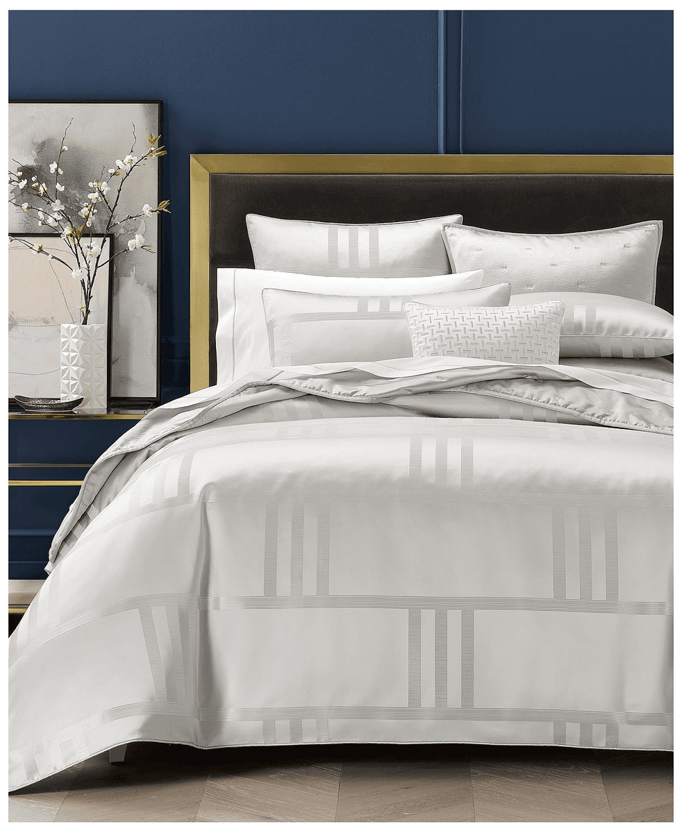 Hotel Collection Structure Silver 3-Pc. Comforter Set, Full/Queen