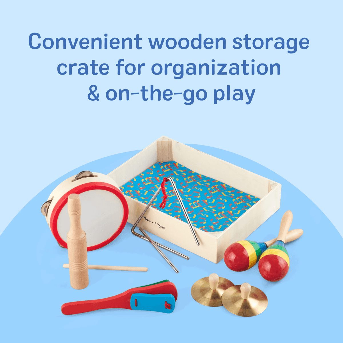 Melissa & Doug Band-in-a-Box 10-Piece Musical Set image 3