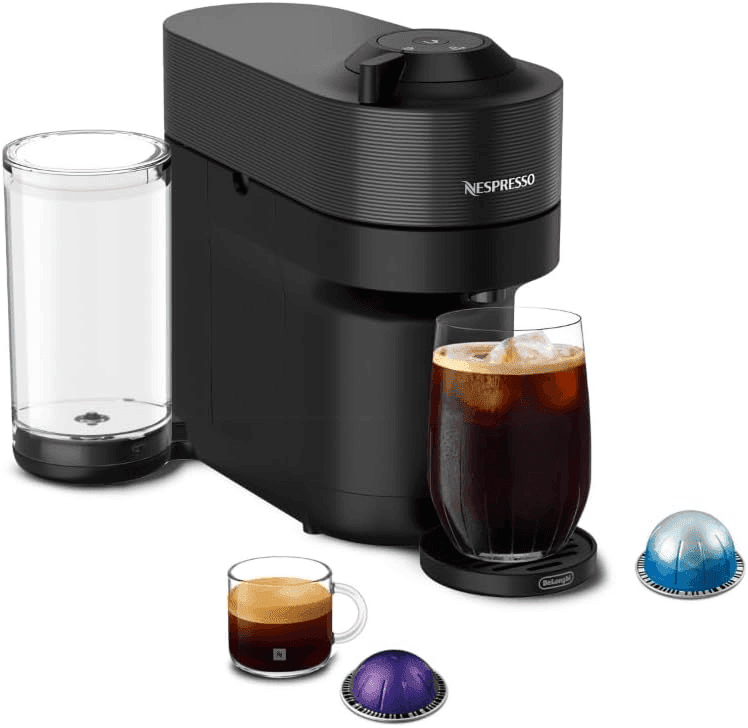 Nespresso Vertuo Pop+ by De'Longhi with 20 Samra Origins Pods - Liquorice Black