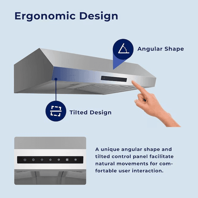Hauslane 30-Inch 860-CFM Under-Cabinet Range Hood image 5