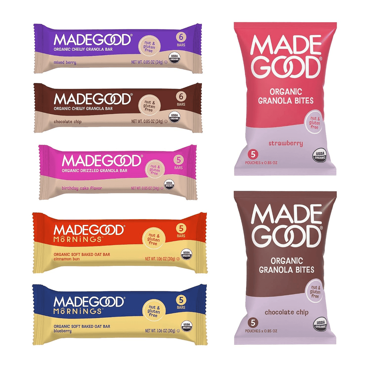 MadeGood Organic Granola Variety Pack - 37 Count