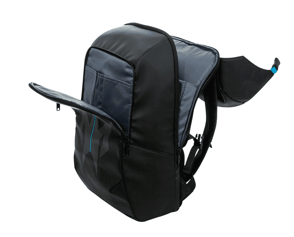 Acer Predator Lite Water-Resistant Laptop Backpack - Black/Teal image 3