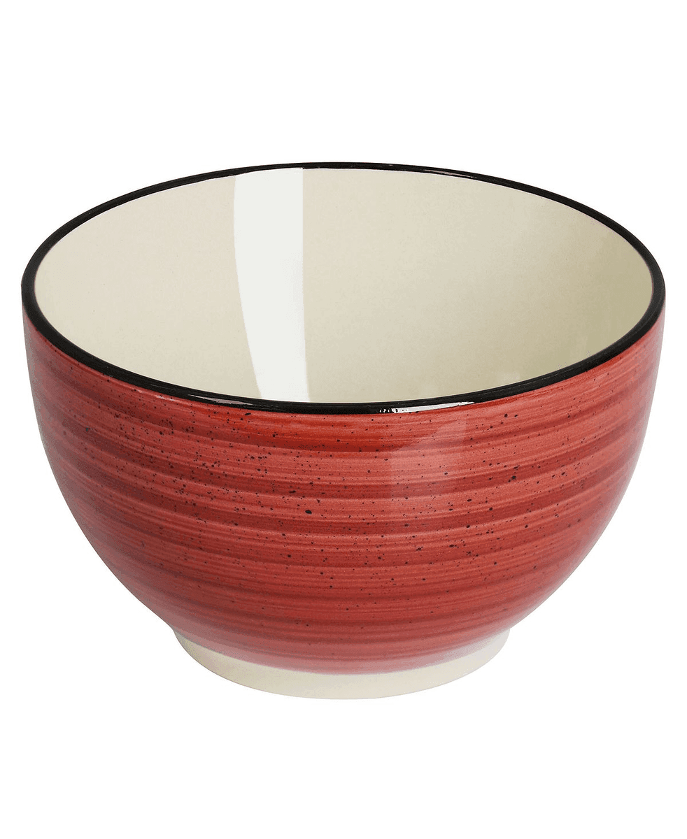 Elama Gia 24-Piece Dinnerware Set for 6 - Red image 5