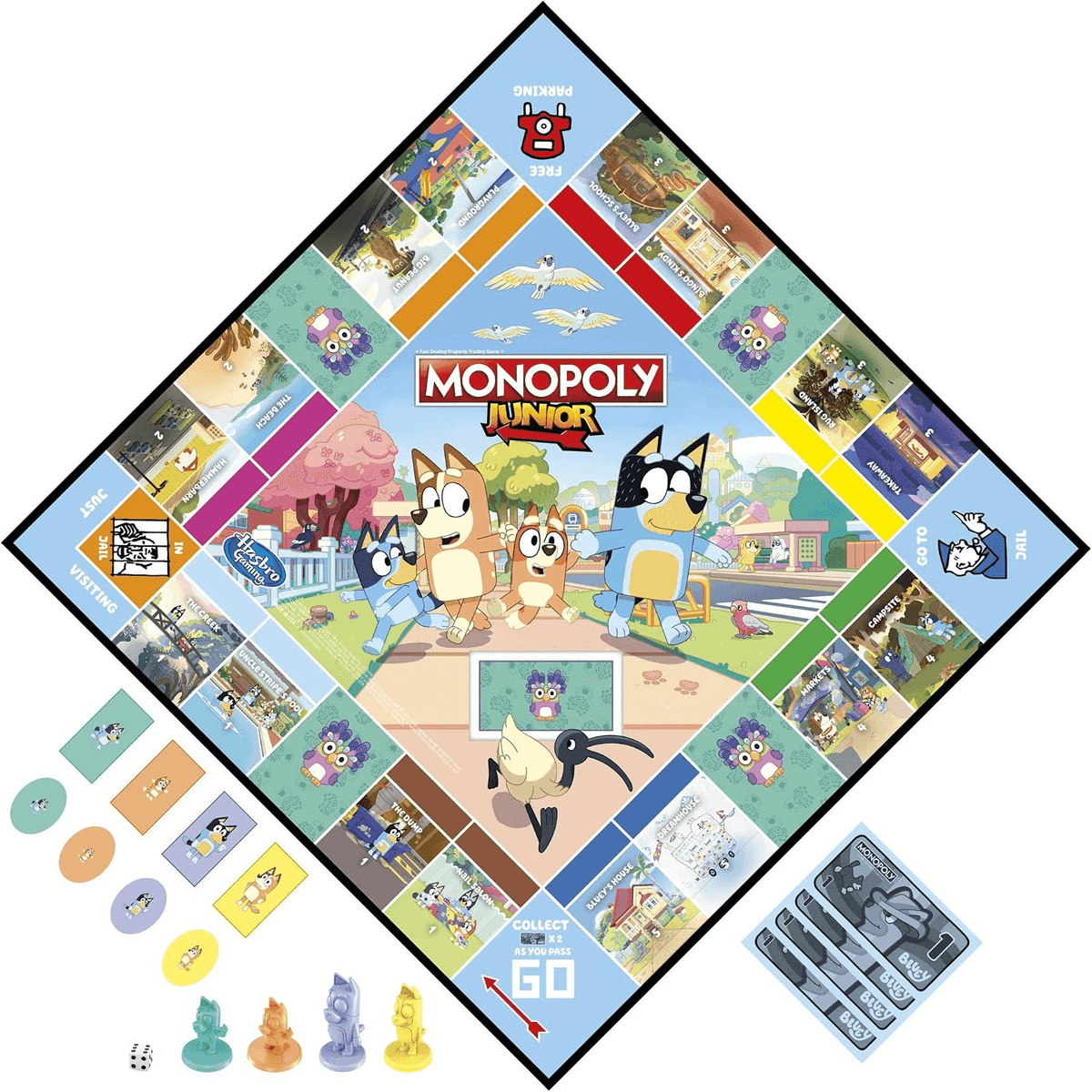 Hasbro Monopoly Junior Bluey Edition Board Game image 3