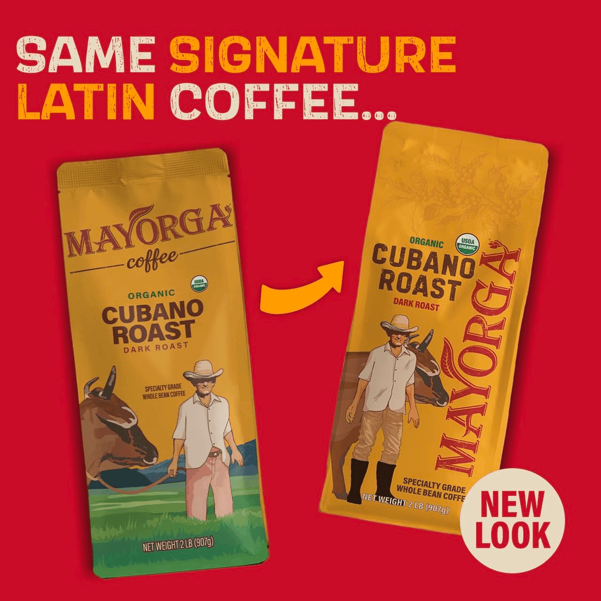 Mayorga Organic Cafe Cubano Dark Roast Whole Bean Coffee - 2 lb image 2
