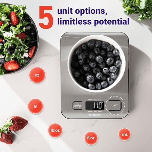 Etekcity 11 lb Digital Kitchen Scale with Tare Function image 3