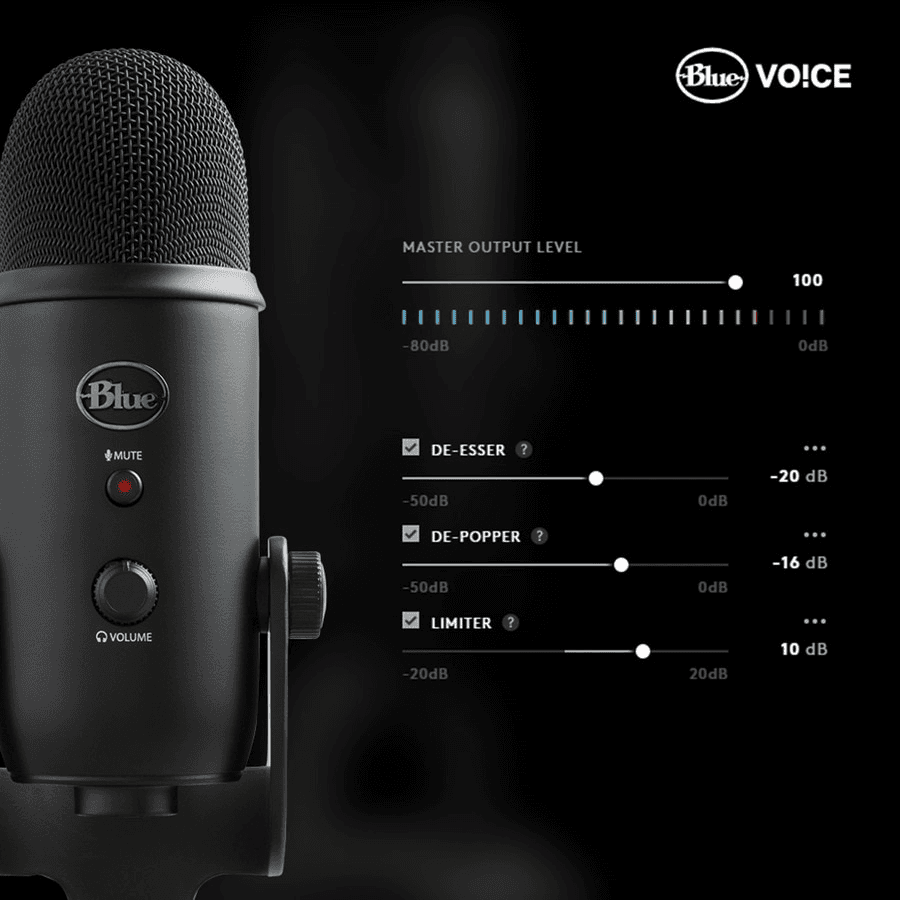Blue Yeti Wired USB Condenser Microphone - Blackout image 3