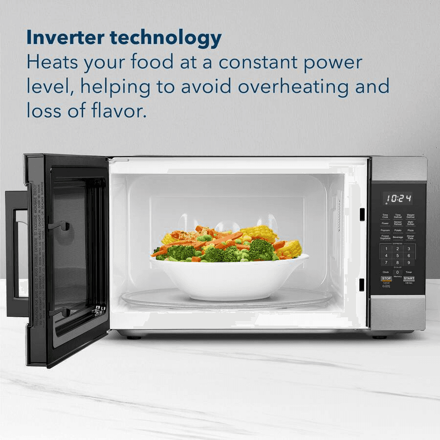 Insignia 2.2 Cu. Ft. Countertop Microwave with Sensor Cooking - Stainless Steel image 3