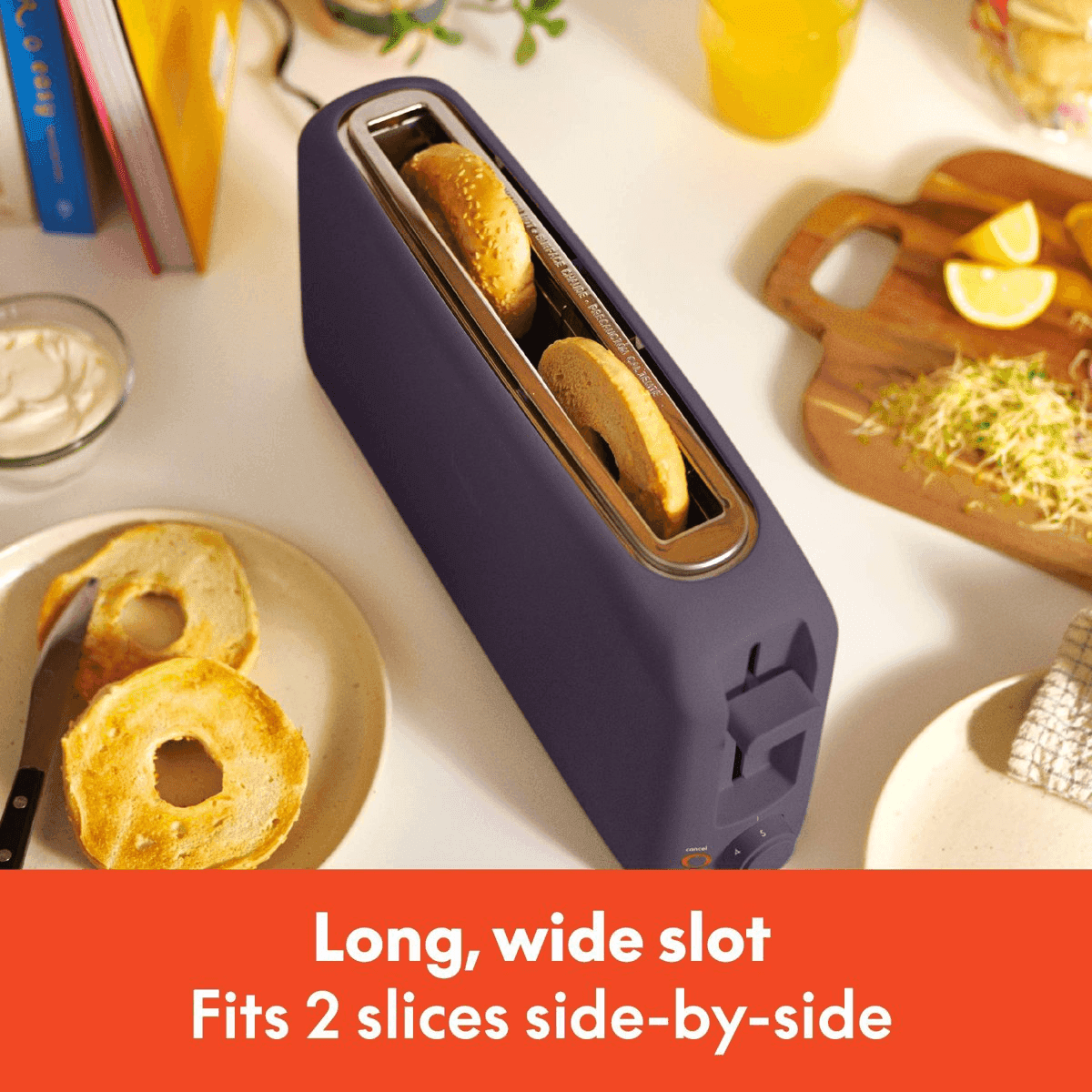 bella 2-Slice Slim Toaster - Plum image 4
