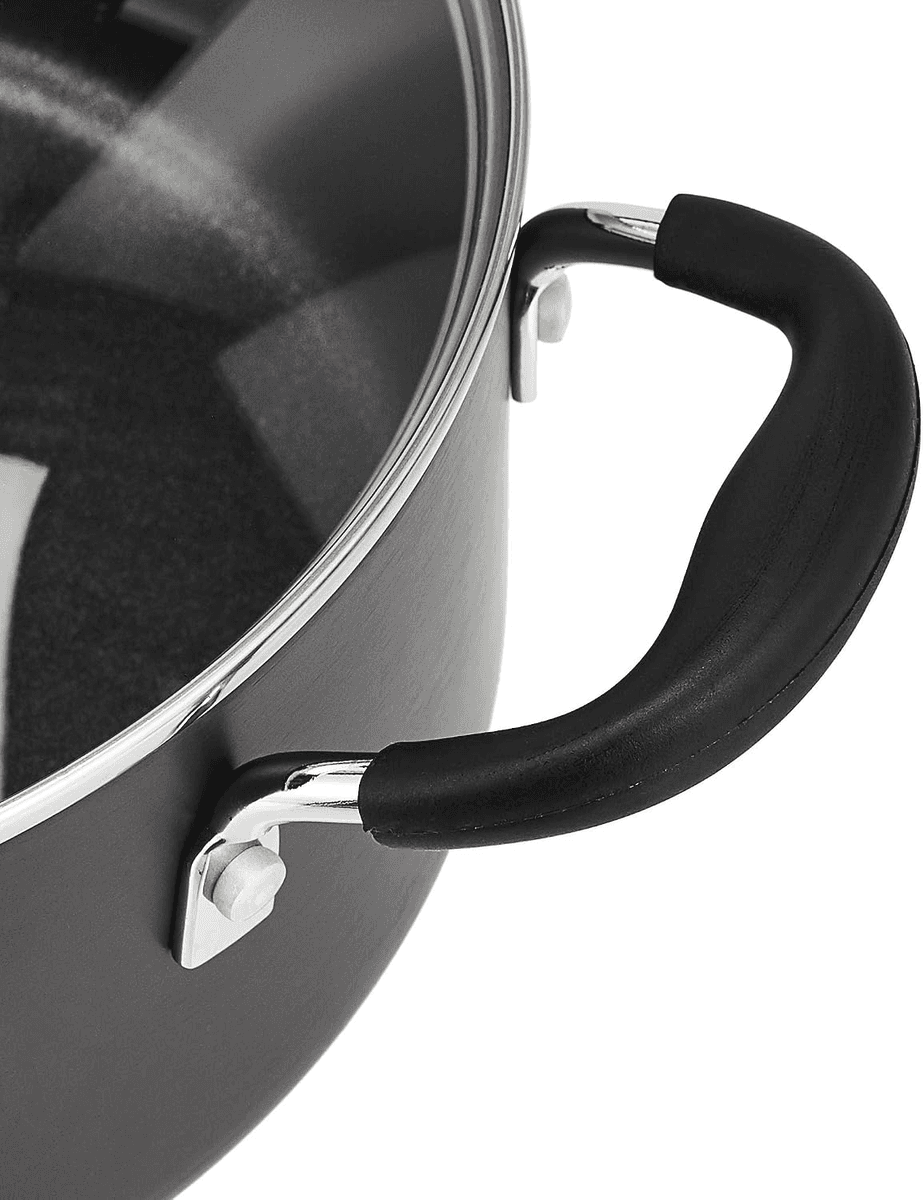 Amazon Basics 12-Piece Hard-Anodized Nonstick Cookware Set image 4