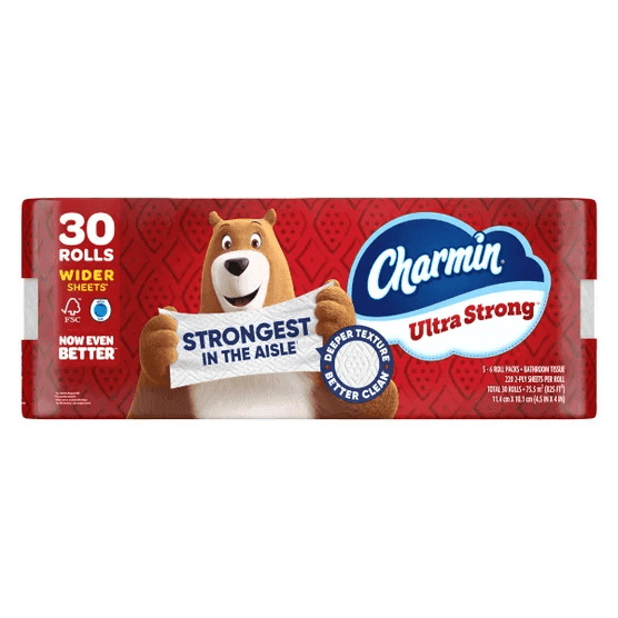 Charmin Ultra Strong Bath Tissue, 2-Ply, 220 Sheets, 30 Rolls image 2