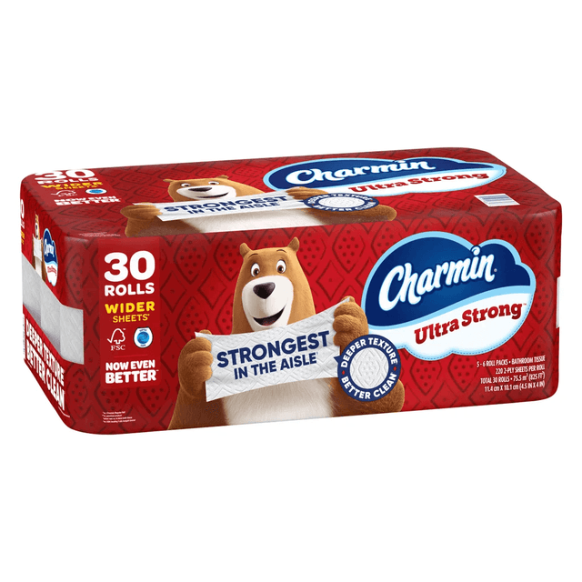 Charmin Ultra Strong Bath Tissue, 2-Ply, 220 Sheets, 30 Rolls image 1