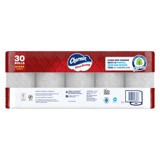 Charmin Ultra Strong Bath Tissue, 2-Ply, 220 Sheets, 30 Rolls image 3