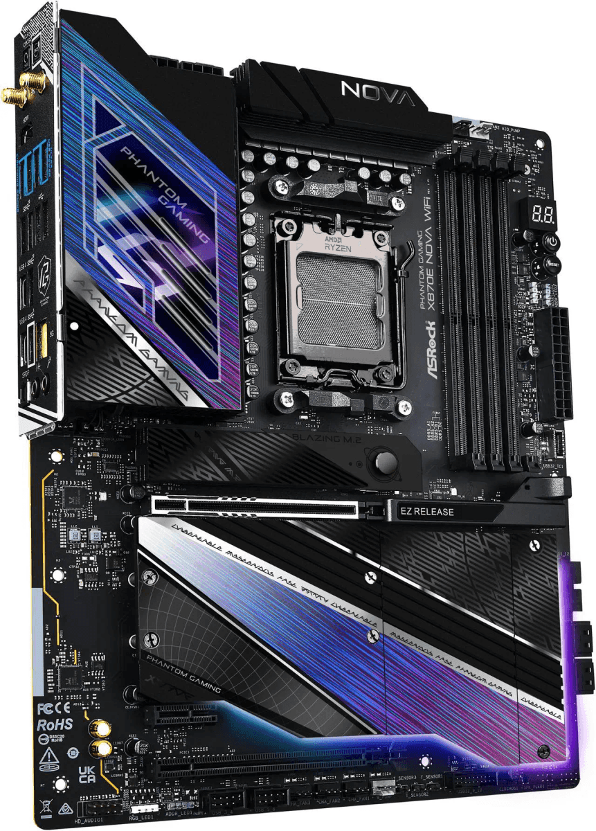 ASRock X870E Nova WiFi AM5 ATX Motherboard image 2