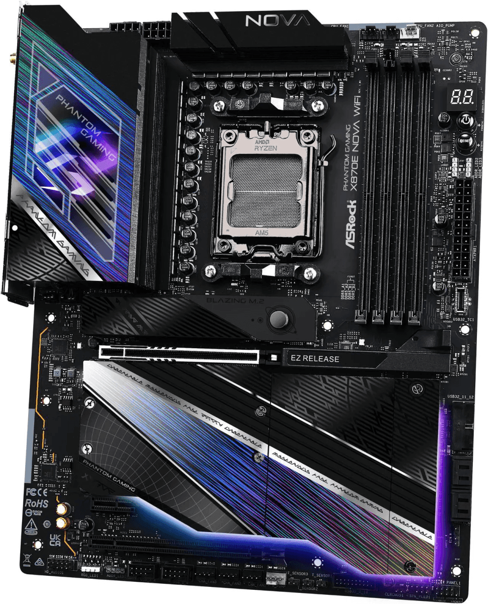 ASRock X870E Nova WiFi AM5 ATX Motherboard image 4