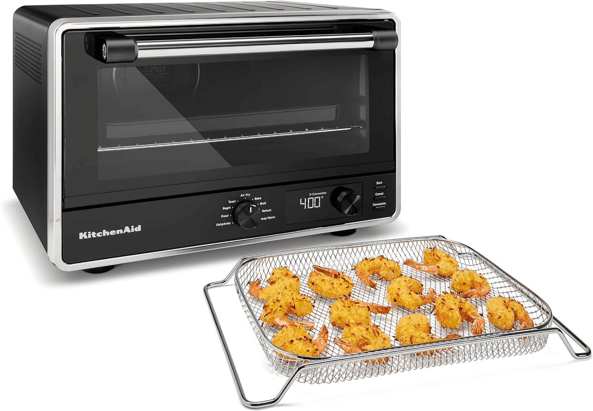 KitchenAid KCO124BM Digital Air Fry Countertop Oven, Black Matte