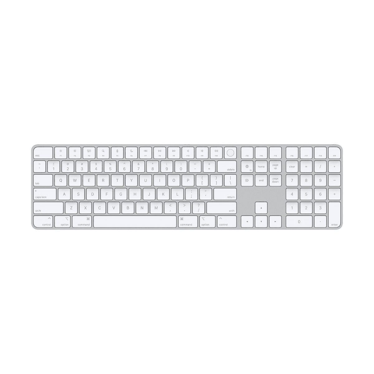 Apple Magic Keyboard with Touch ID and Numeric Keypad - Silicon (Lightning)