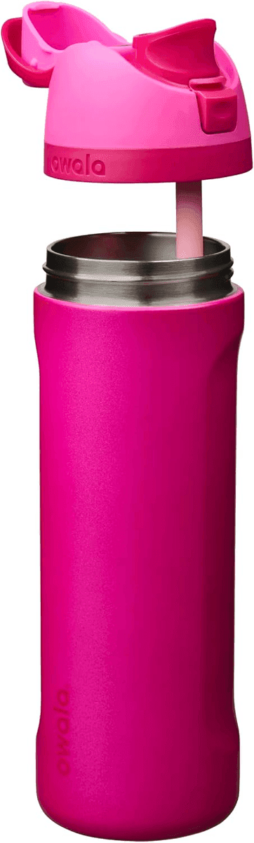 Owala FreeSip 24 oz Stainless Steel Water Bottle - Read My Lips image 2