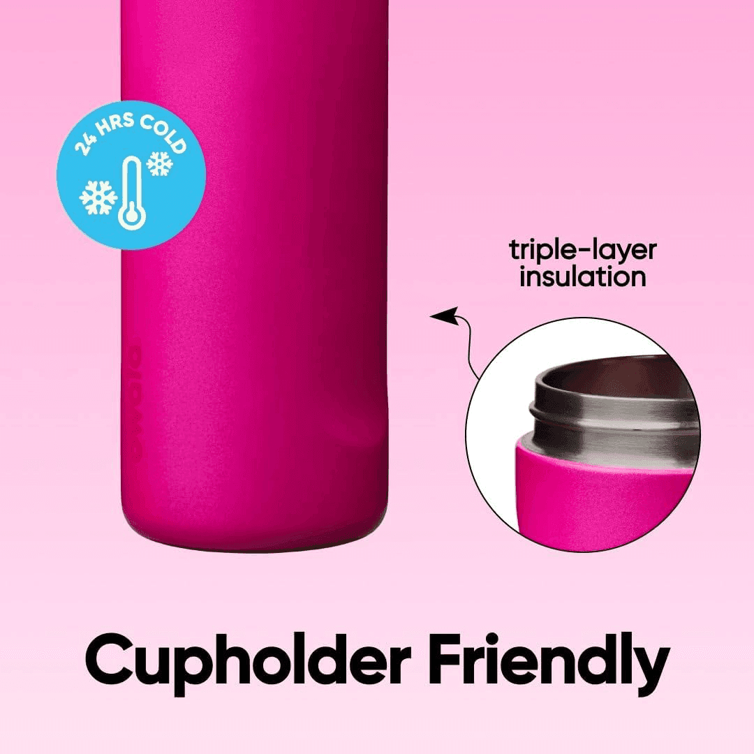 Owala FreeSip 24 oz Stainless Steel Water Bottle - Read My Lips image 5