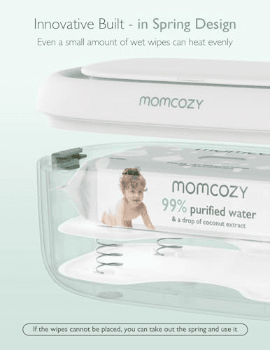 Momcozy Baby Wipe Warmer with Night Light - Green image 2