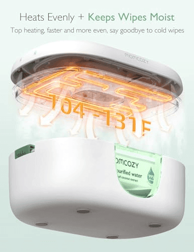 Momcozy Baby Wipe Warmer with Night Light - Green image 3