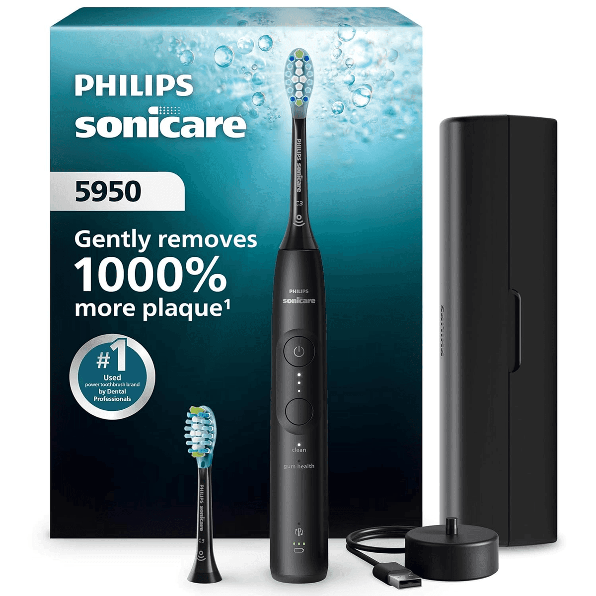 Philips Sonicare 5950 Rechargeable Electric Toothbrush - Black